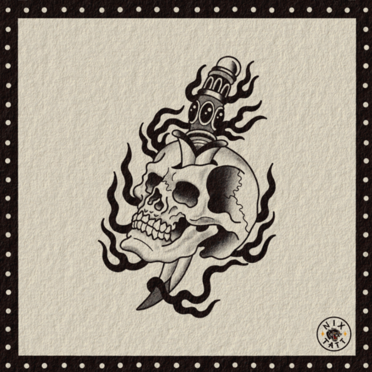 Calavera apuñalada