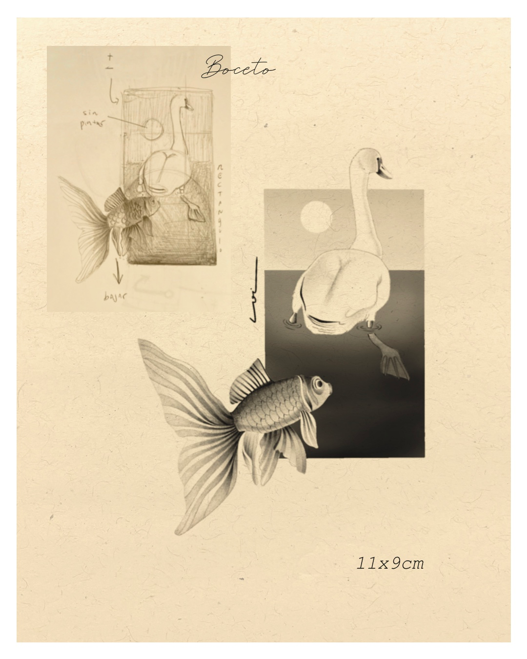 Goldfish y Cisne