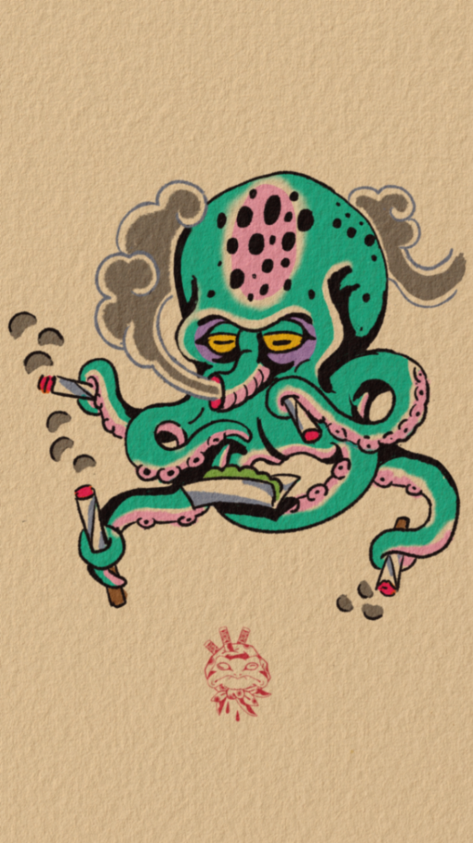 Pulpo ansioso