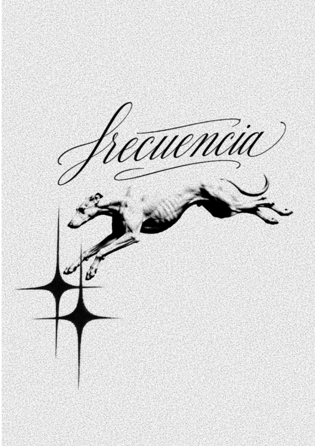 Composición galgo lettering ornamento - Imagen 1