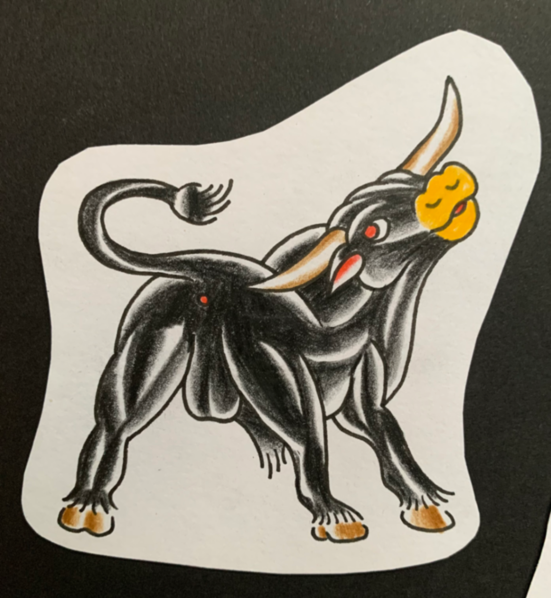 Toro rascándose - Imagen 1