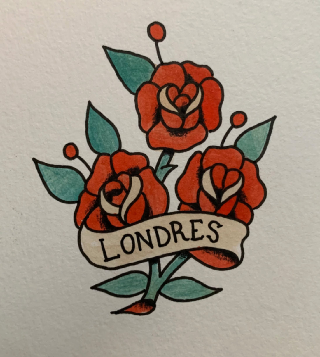 Rosas con listón tradi - Imagen 1