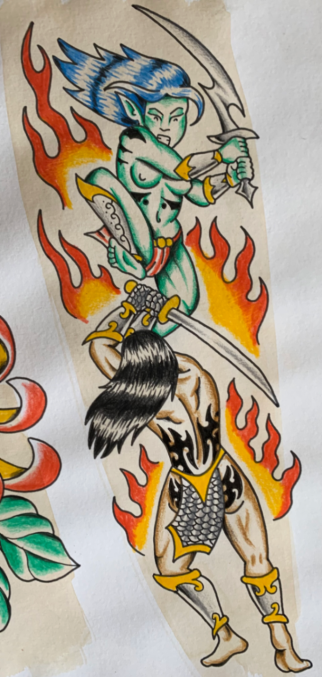 Guerreras peleando - Imagen 1