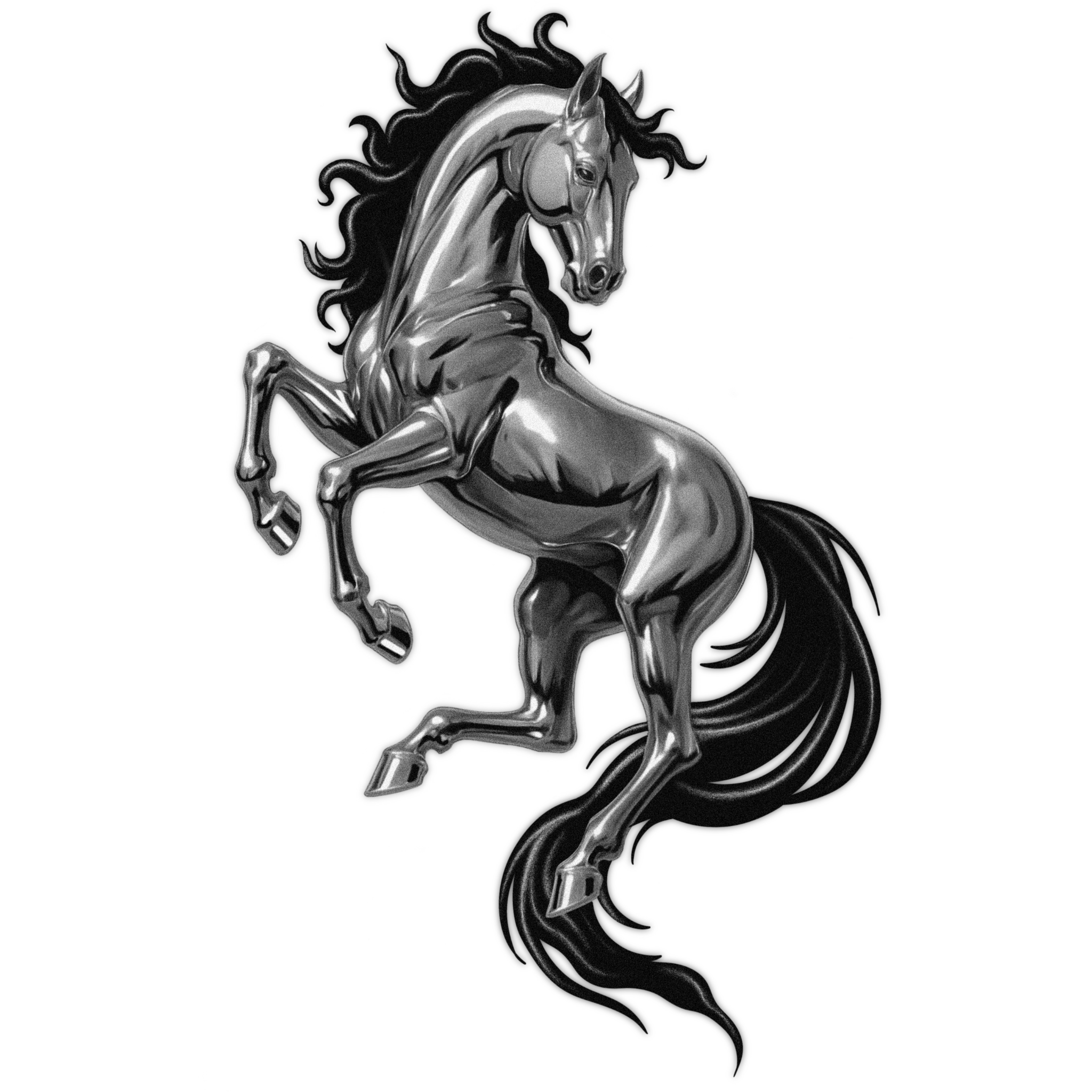 Caballo metálico 