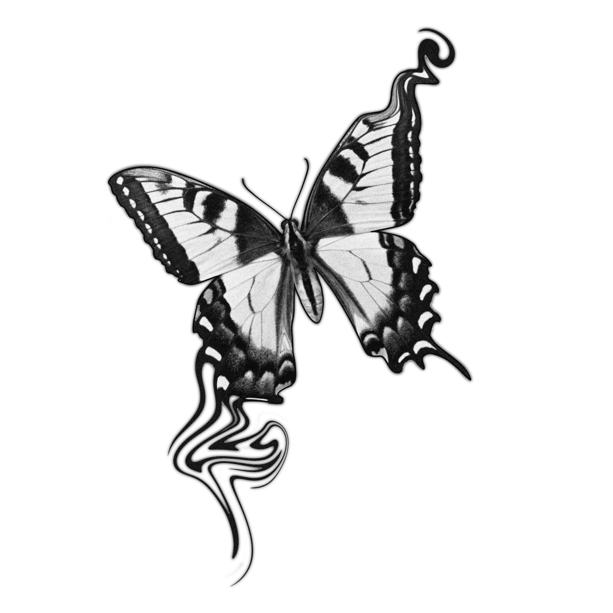 Mariposa suminagashi - Imagen 1