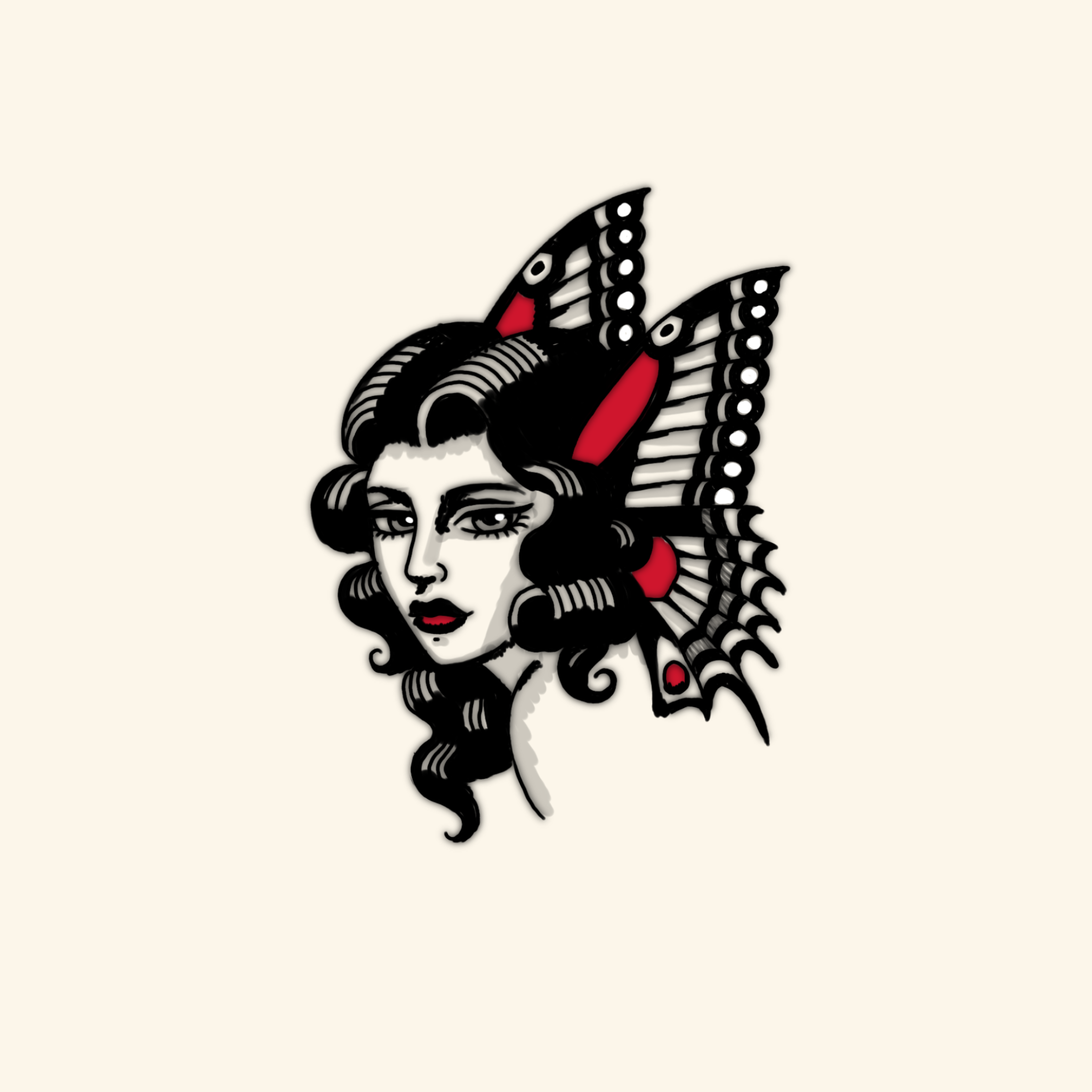 Mujer mariposa
