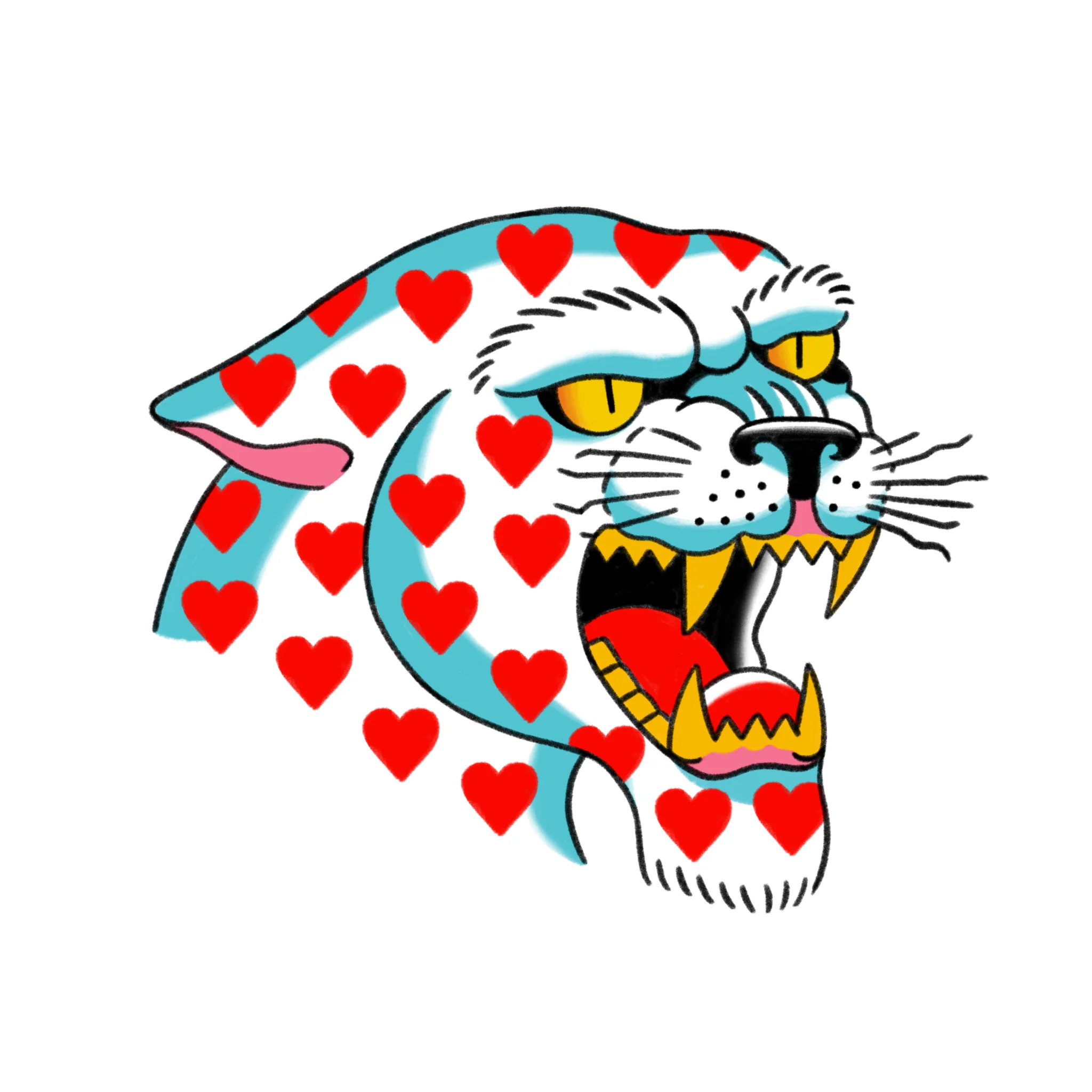 Jaguar corazones